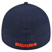 Casquette perforée 39THIRTY Flex bleu marine des Chicago Bears pour homme de New Era