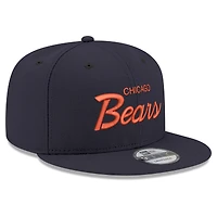 Casquette snapback 9FIFTY bleu marine New Era pour homme, motif Chicago Bears