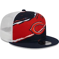 Casquette Snapback 9FIFTY Chicago Bears Tear Trucker New Era bleu marine pour homme