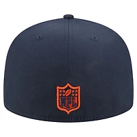 Casquette ajustée New Era bleu marine Chicago Bears Tri-Hit 59FIFTY pour homme