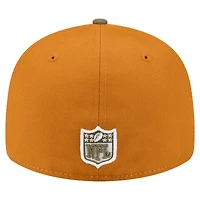 Men's New Era Olive/Brown Chicago Bears Two-Tone Color Pack Split Panel 59FIFTY Fitted Hat