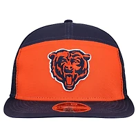 Men's New Era Orange/Navy Chicago Bears Outdoor Split Panel 9FIFTY Snapback Hat