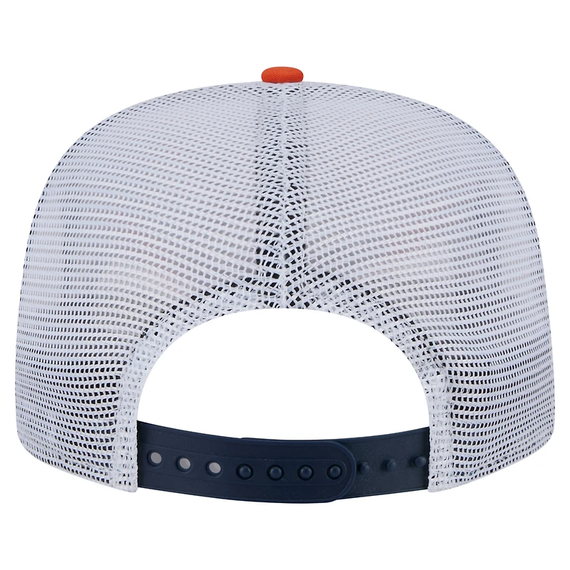 Men's New Era Orange/Navy Chicago Bears Throwback Dye Golfer Snapback Hat