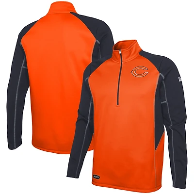 Veste à demi-fermeture éclair pour homme Chicago Bears Combine Authentic Two-a-Days Orange New Era