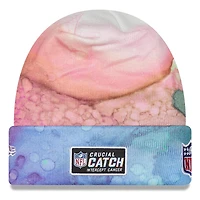 Chicago Bears 2022 NFL Crucial Catch New Era pour homme - Rose - Tuque en tricot à revers