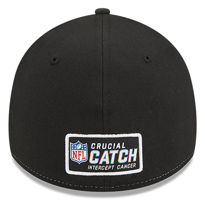 Casquette flexible New Era Chicago Bears 2023 NFL Crucial Catch 39THIRTY pour homme rose