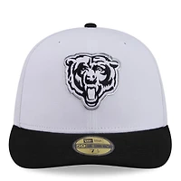 Men's New Era  White/Black Chicago Bears 2026 NFL Draft Pre-Curved 59FIFTY Fitted Hat