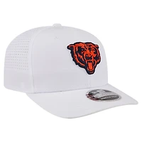 Men's New Era White Chicago Bears Name Plate 9SEVENTY Adjustable Hat