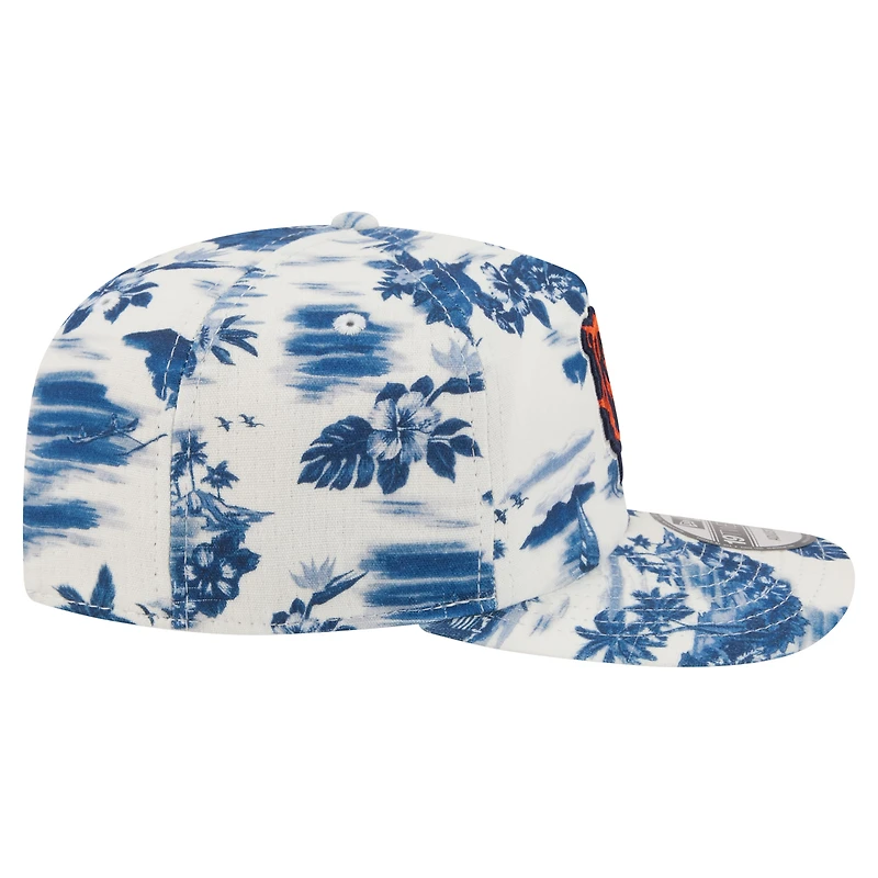 Casquette ajustable New Era blanche Chicago Bears Tropics 19TWENTY pour homme