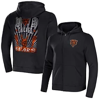 Collection NFL x Darius Rucker pour hommes par Fanatics Sweat à capuche entièrement zippé noir Chicago Bears Rocker