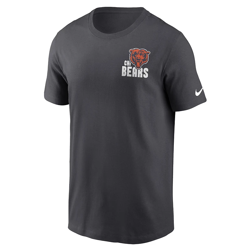 Men's Nike Anthracite Chicago Bears Blitz Essential T-Shirt