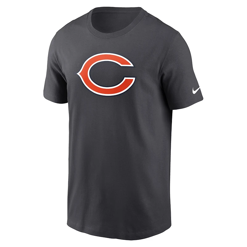 Men's Nike  Anthracite Chicago Bears Logo Essential T-Shirt
