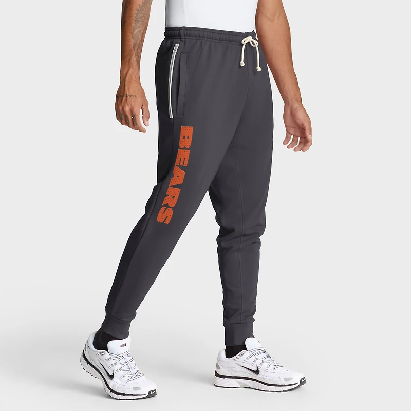 Men's Nike Anthracite Chicago Bears Sideline Standard Issue Ground Game Dri-FIT Taper Pants