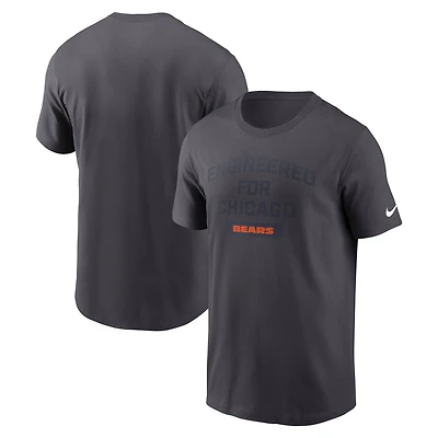 Men's Nike Anthracite Chicago Bears Team City Essential T-Shirt