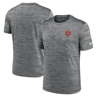T-shirt Nike Velocity Performance Anthracite Chicago Bears pour homme
