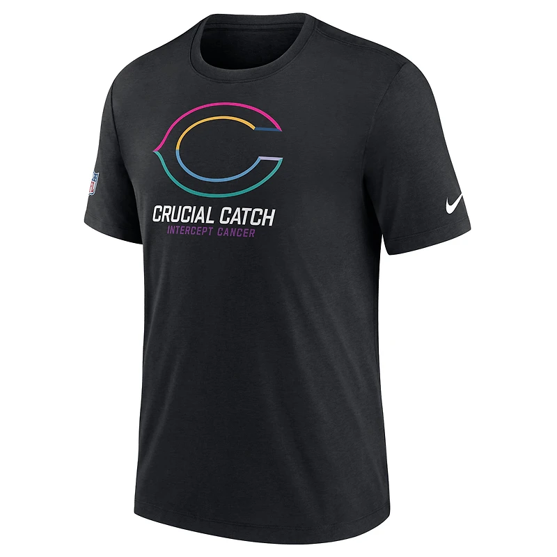 Men's Nike Black Chicago Bears 2024 NFL Crucial Catch T-Shirt