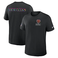 T-shirt Nike noir Chicago Bears 2025 Crucial Catch Tri-Blend Dri-FIT pour homme