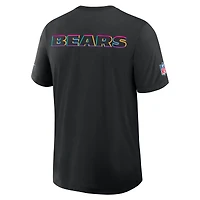 T-shirt Nike noir Chicago Bears 2025 Crucial Catch Tri-Blend Dri-FIT pour homme