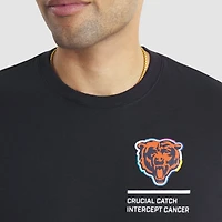 T-shirt Nike noir Chicago Bears 2025 Crucial Catch Tri-Blend Dri-FIT pour homme