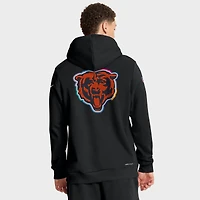 Men's Nike Black Chicago Bears Tall 2025 NFL Crucial Catch Sideline Standard Issue Dri-FIT Hoodie