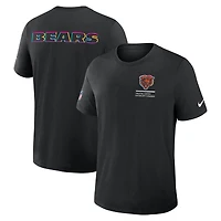 Men's Nike Black Chicago Bears Tall 2025 NFL Crucial Catch Tri-Blend Dri-FIT T-Shirt