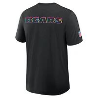 Men's Nike Black Chicago Bears Tall 2025 NFL Crucial Catch Tri-Blend Dri-FIT T-Shirt