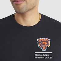 T-shirt Nike noir Chicago Bears 2025 NFL Crucial Catch Tri-Blend Dri-FIT pour homme