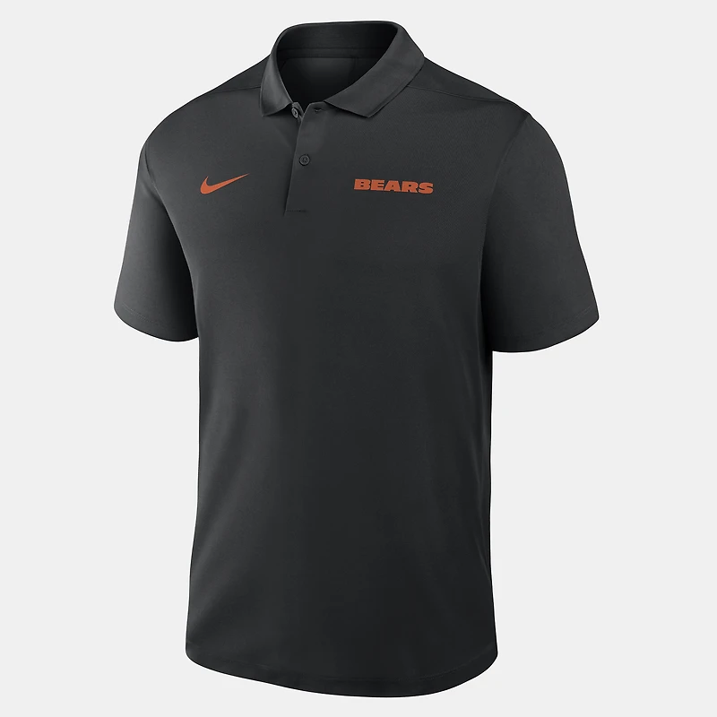 Men's Nike Black Chicago Bears Wordmark Victory Dri-FIT Polo