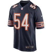 Maillot de joueur retraité Nike Brian Urlacher pour hommes, bleu marine, Chicago Bears Game