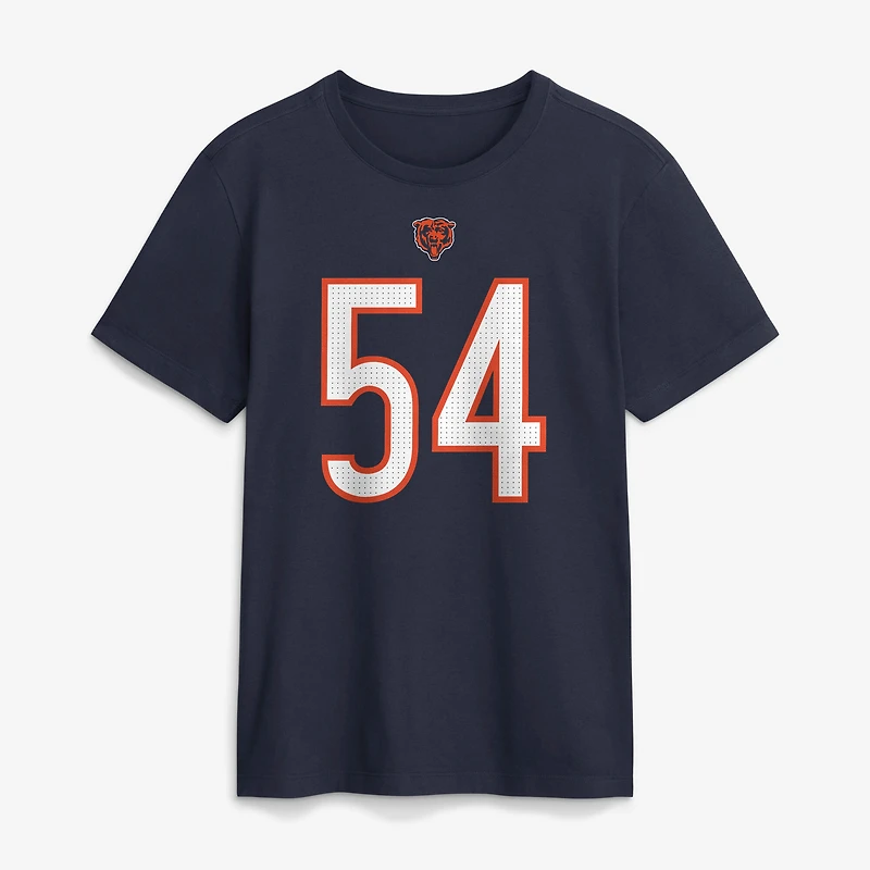 Men's Nike Brian Urlacher Navy Chicago Bears Retired Name & Number T-Shirt
