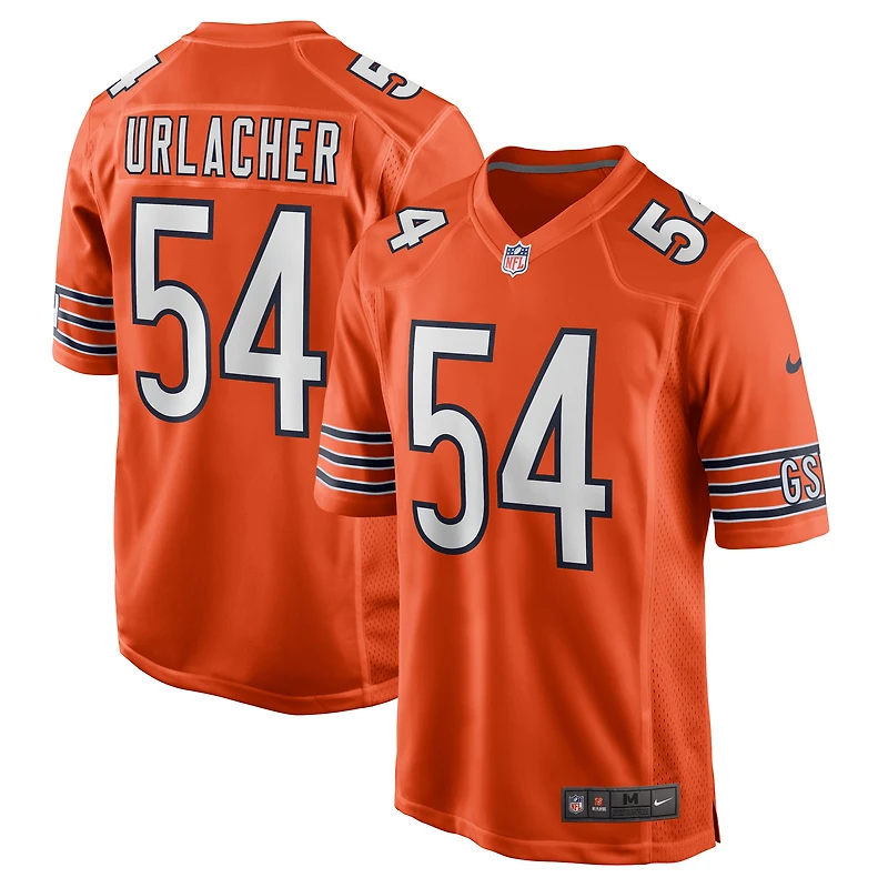 Maillot de joueur retraité Nike Brian Urlacher pour homme, orange des Chicago Bears