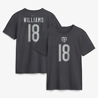 Men's Nike Caleb Williams Anthracite Chicago Bears Name & Number T-Shirt