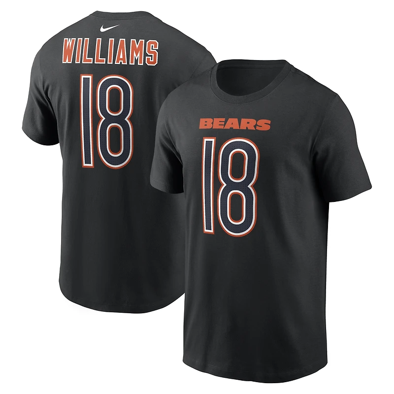 Men's Nike Caleb Williams Black Chicago Bears Carbon Name & Number T-Shirt
