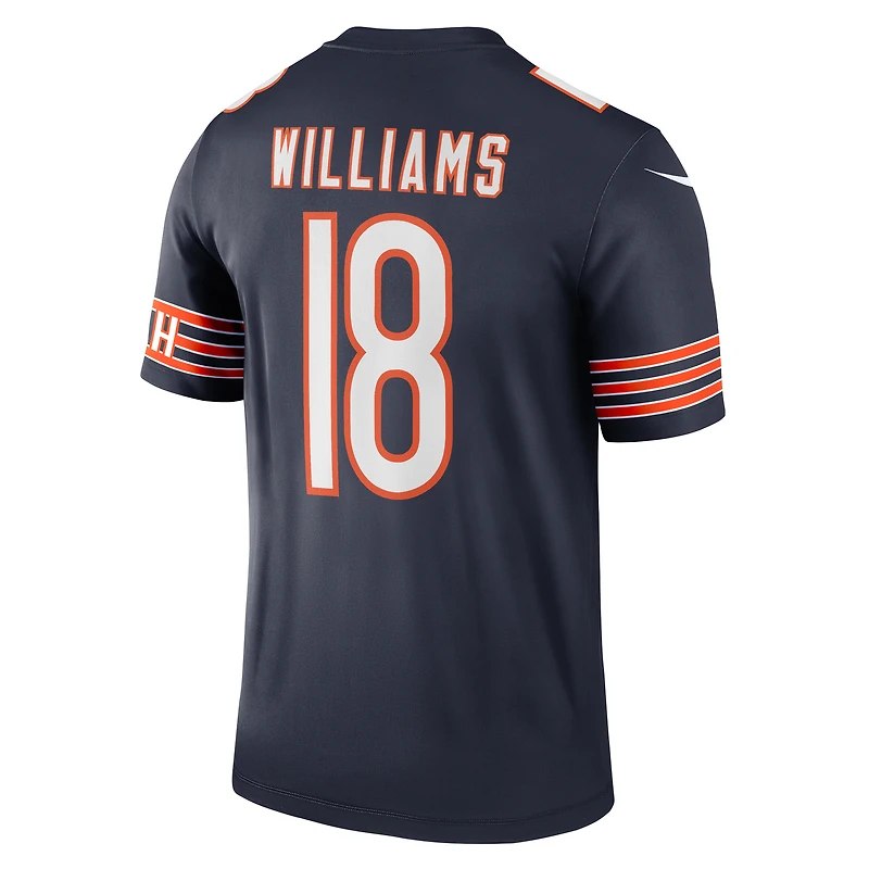 Haut Nike Caleb Williams bleu marine pour homme, joueur légendaire des Chicago Bears