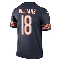 Haut Nike Caleb Williams bleu marine pour homme, joueur légendaire des Chicago Bears