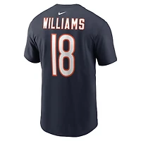 T-shirt Nike pour homme avec nom et numéro Caleb Williams bleu marine des Chicago Bears