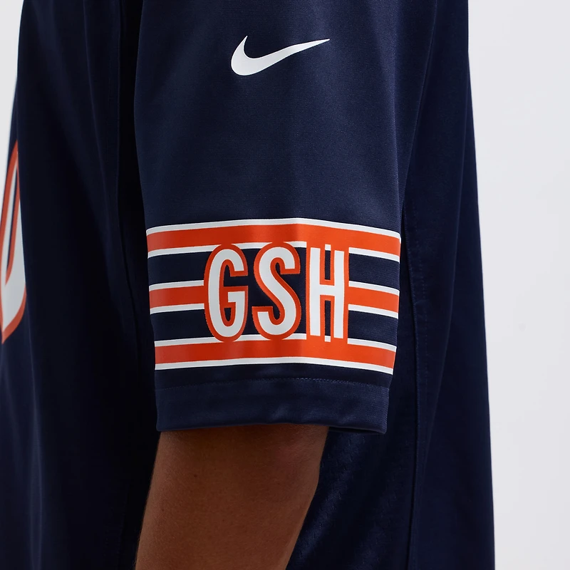 Maillot de jeu Nike Caleb Williams bleu marine pour homme des Chicago Bears