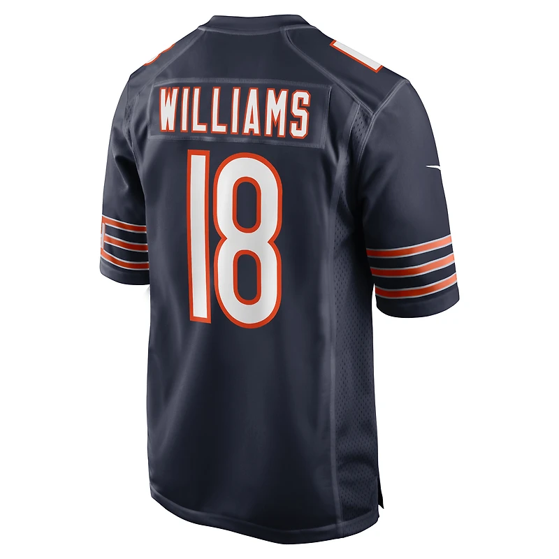 Maillot de jeu Nike Caleb Williams bleu marine pour homme des Chicago Bears