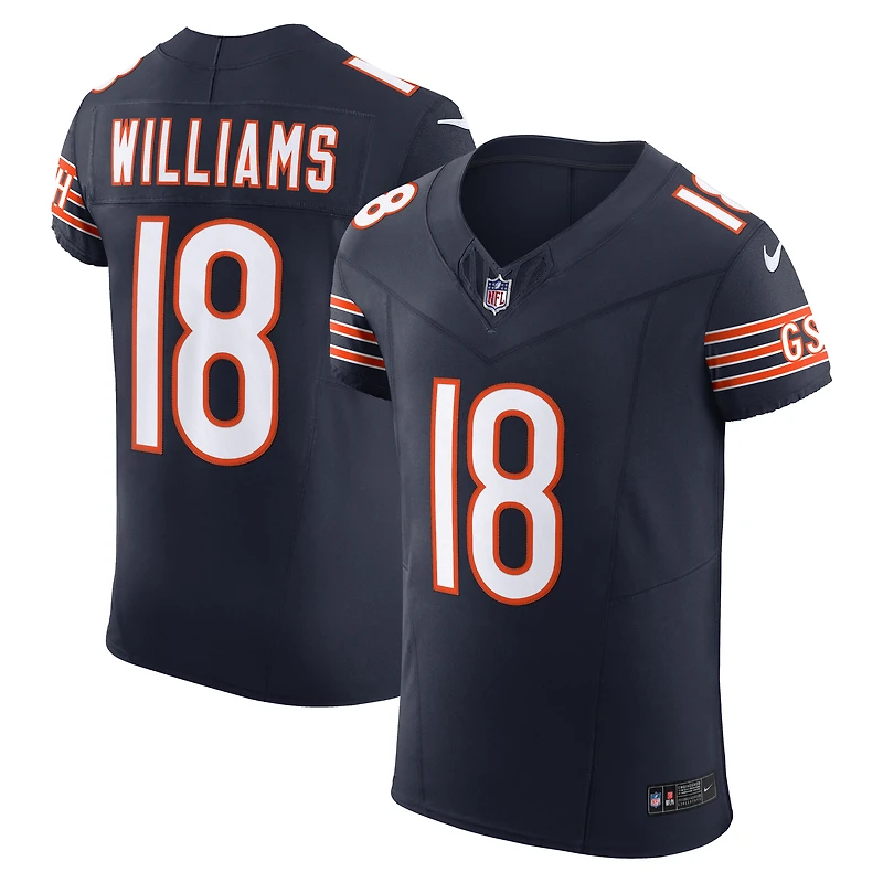 Men's Nike Caleb Williams Navy Chicago Bears  Vapor F.U.S.E. Elite Jersey