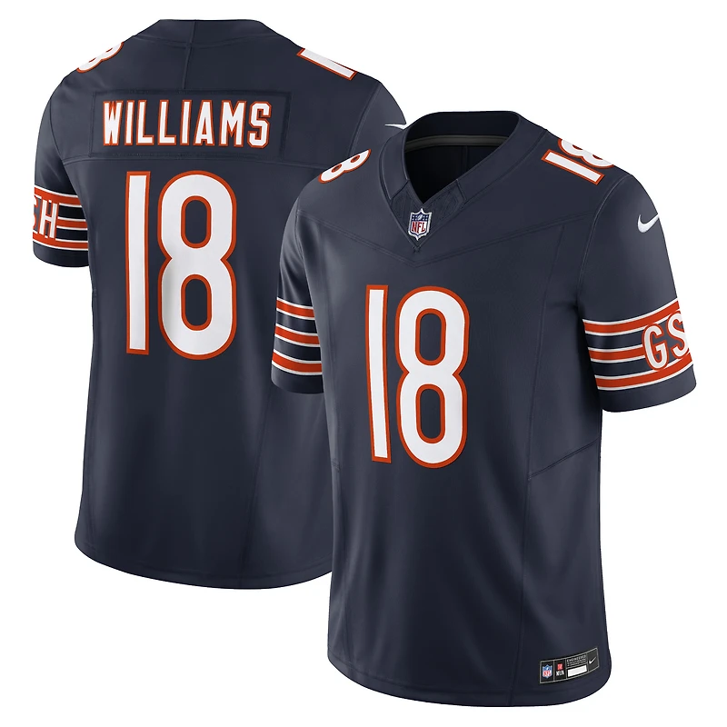 Maillot Nike orange Chicago Bears Vapor F.U.S.E. Limited pour homme Caleb Williams