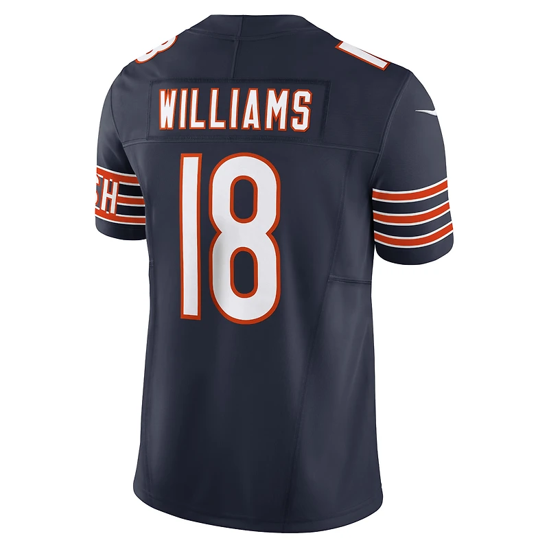 Nike Caleb Williams pour hommes, bleu marine, Chicago Bears Vapor F.U.S.E. Maillot limité