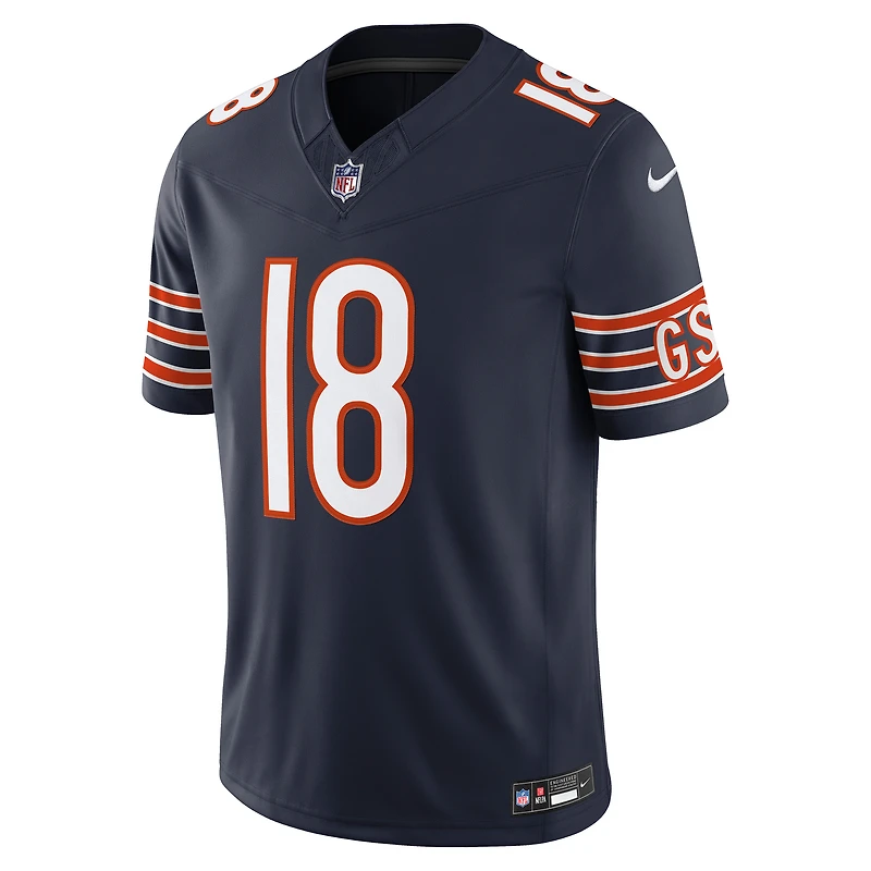 Men's Nike Caleb Williams Navy Chicago Bears Vapor F.U.S.E. Stitched Limited Jersey