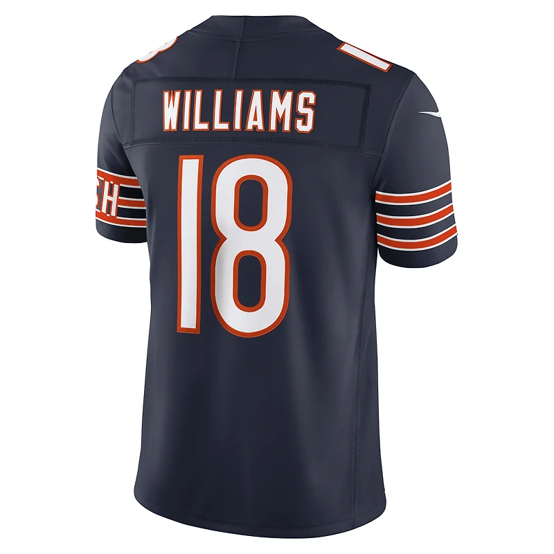 Maillot Nike Caleb Williams bleu marine Chicago Bears Vapor F.U.S.E. édition limitée cousue pour homme
