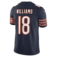 Maillot Nike Caleb Williams bleu marine Chicago Bears Vapor F.U.S.E. édition limitée cousue pour homme