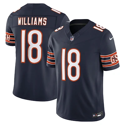 Maillot Nike Caleb Williams bleu marine Chicago Bears Vapor F.U.S.E. édition limitée cousue pour homme
