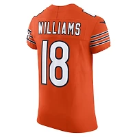 Men's Nike Caleb Williams Orange Chicago Bears Alternate Vapor F.U.S.E. Elite Jersey