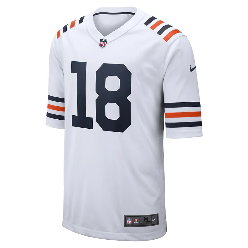 Maillot Nike Caleb Williams pour homme, blanc, Chicago Bears, NFL Draft 2nd Alternate Game Player, 2024