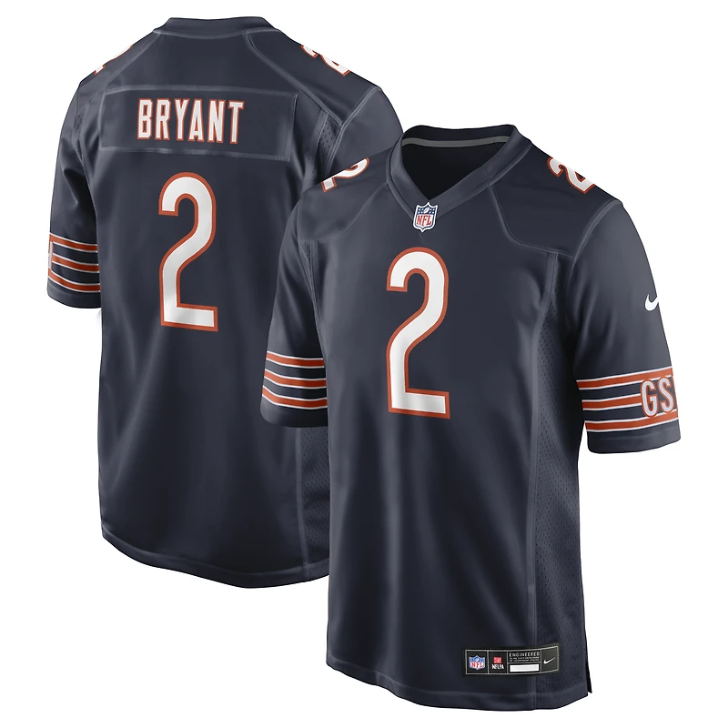 Maillot de match Nike Coby Bryant bleu marine des Chicago Bears pour homme