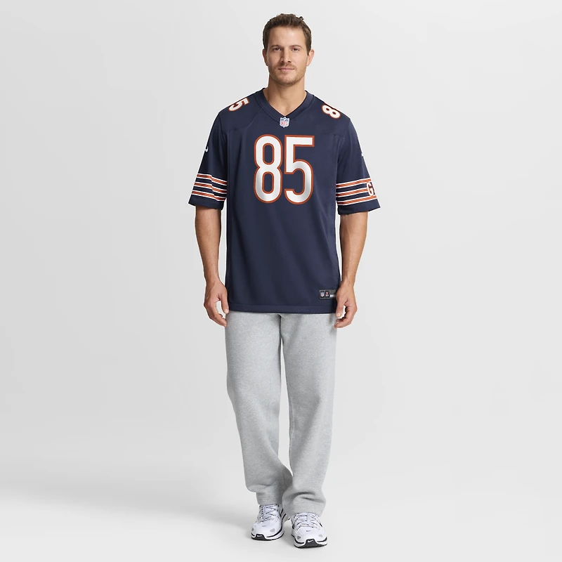 Men's Nike Cole Kmet Navy Chicago Bears Player Game Jersey