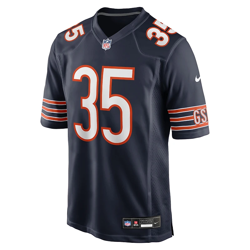 Maillot Nike Deion Hankins bleu marine pour homme des Chicago Bears